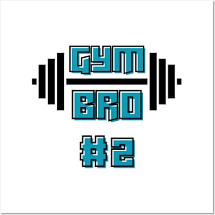 Gym Bro #2 Black Posters and Art